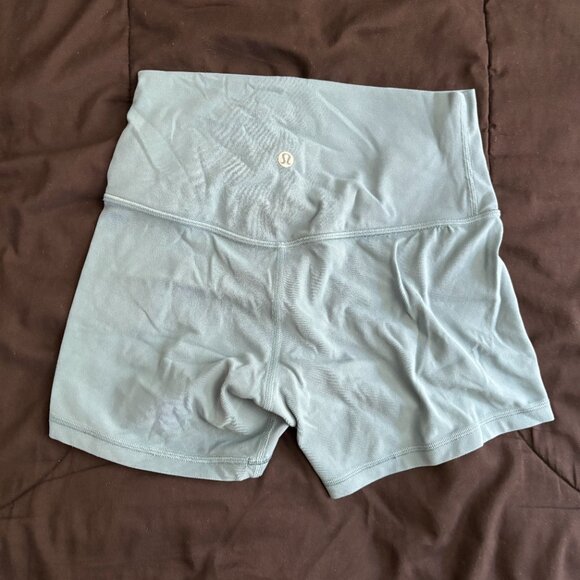 Like New Lululemon align biker short - Size 6, Blue - Picture 3 of 6